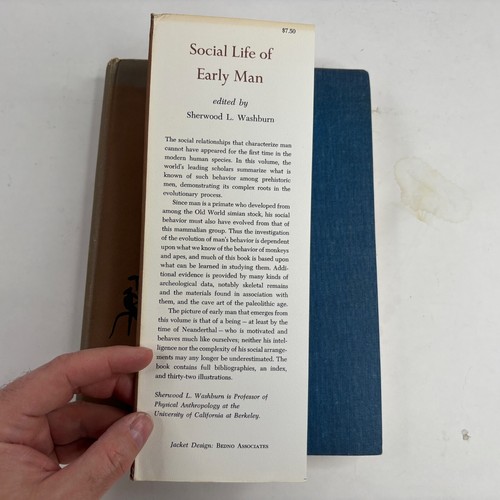 Sherwood Washburn SOCIAL LIFE OF EARLY MAN Aldine Publishing 1961 HC/DJ - Picture 4 of 12