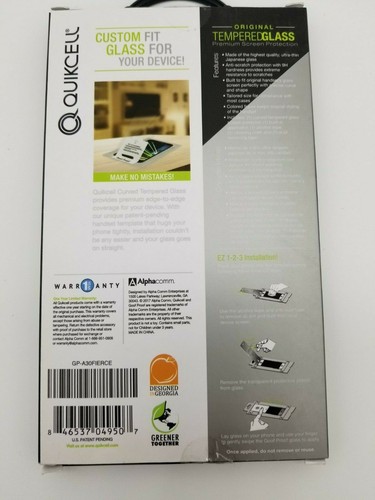 Quikcell Alcatel A30 Hartglas Displayschutzfolie - BRANDNEU! BESTE QUALITÄT! - Bild 3 von 3