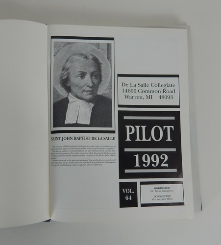 1992 De La Salle Collegiate High School Warren Mi.Yearbook - Picture 5 of 5