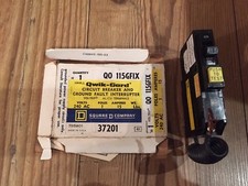 Square D Qwik Hard 15 Amp Ground Fault Interrupter Circuit Breaker