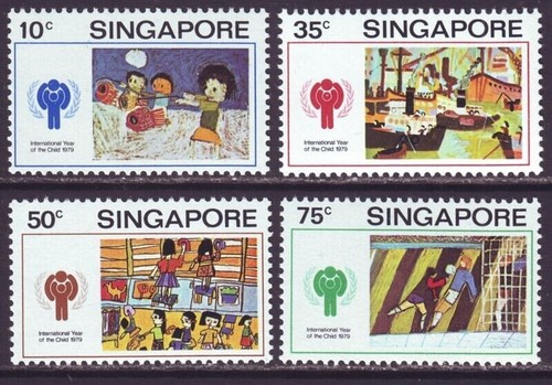 Singapore 1979 International Year of the Child Complete 4V mnh