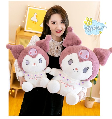 Anime Kuromi Huge Stuffed Plush Doll Bed Sofa Throw Pillow Cushion Ornament Gift - Bild 16 von 19