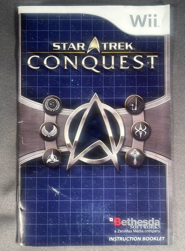 MANUAL ONLY - Star Trek: Conquest (Nintendo Wii, 2007) - Free Shipping - Picture 1 of 5