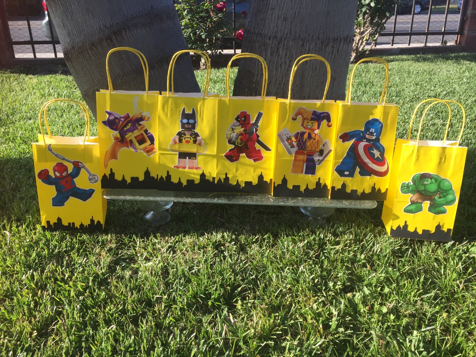 Lego Batman kraft paper bags with handles Lego Batman kraft paper bags with handles
