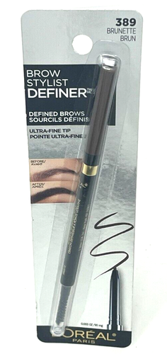 Loreal Brow Stylist Definer Pencil 0.003 oz Ultra-Fine Tip Sealed 389 - Brunette - Picture 2 of 3