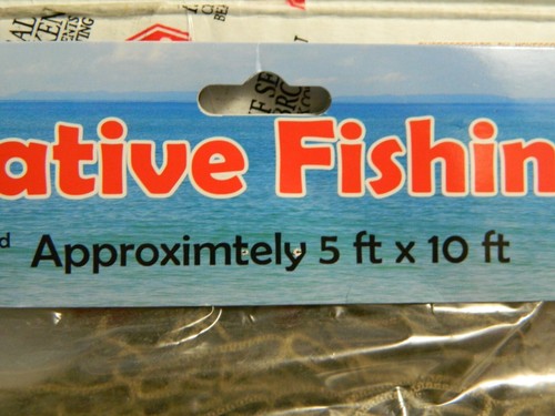 Decorative Fishing Net (Genuine Trawler Net) 5' x 10' Made In The USA New Cond - Picture 4 of 6