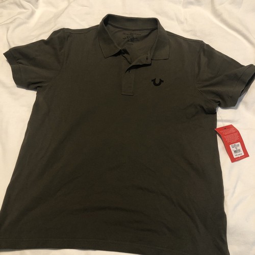 True Religion Crafted with Pride Poloshirt Militart grün Herren Größe XL neu mit Etikett $ 79 - Bild 2 von 19
