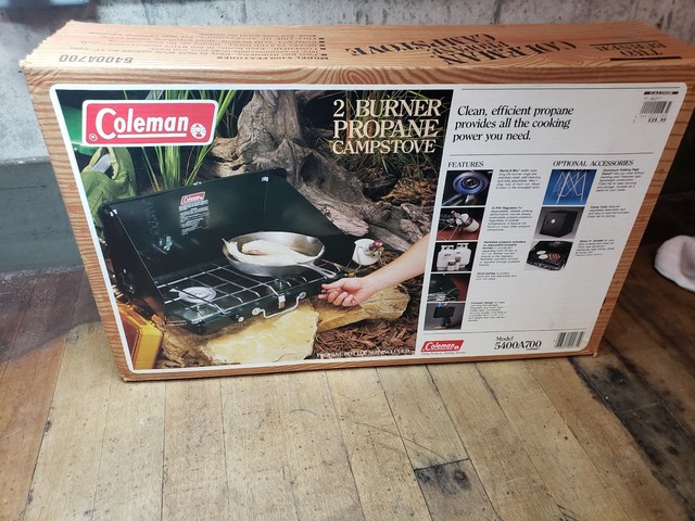 Coleman Propane Camp Stove 5400a700 2 Burner 1980 Vintage Vintage Coleman Propane Campstove Two Burner 5400 A 700 Brand New