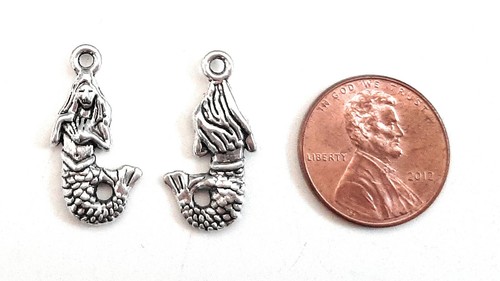 30 Antik Silber Meerjungfrau Göttin Charms Anhänger für Schmuckherstellung *US-Verkäufer* - Bild 23 von 35