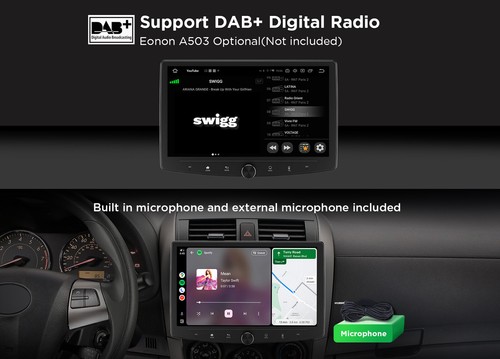 Eonon UA13SK Plus 2DIN Android 13 6+64 10.1" QLED Car Stereo Wireless CarPlay 4G - Picture 13 of 20