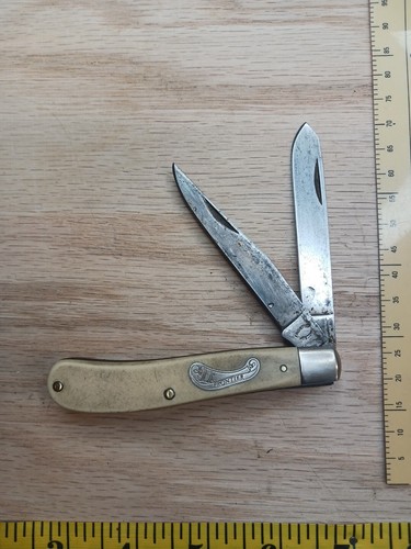 Vintage Trapper 1970s IMPERIAL #4323 "FRONTIER" 2 Blade Folding Knife - Picture 19 of 20
