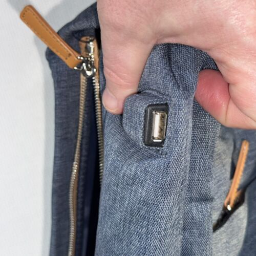 NORDACE Siena Blau Smart Rucksack USB Ladeanschluss Laptop Reise Handgepäck - Bild 9 von 14