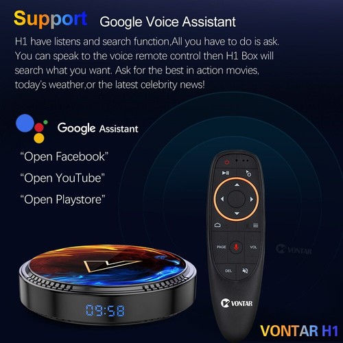Android TV Box Quad Core Support 8K video Google Voice Media Player Set top box - Picture 13 of 29