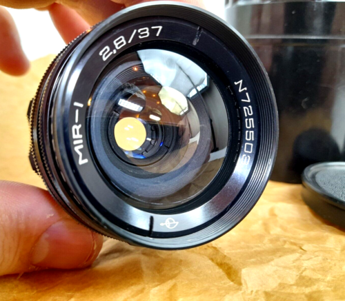 MIR-1 F/2.8 37 mm GRAND PRIX BRUSSELS 1958 RARE black lacquered edition lens - Picture 10 of 24