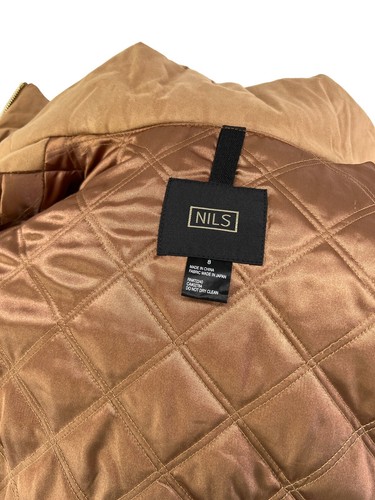 Abrigo Chaqueta de Esquí Vintage Nils Bronceado Para Mujer Talla 8 - Imagen 7 de 9