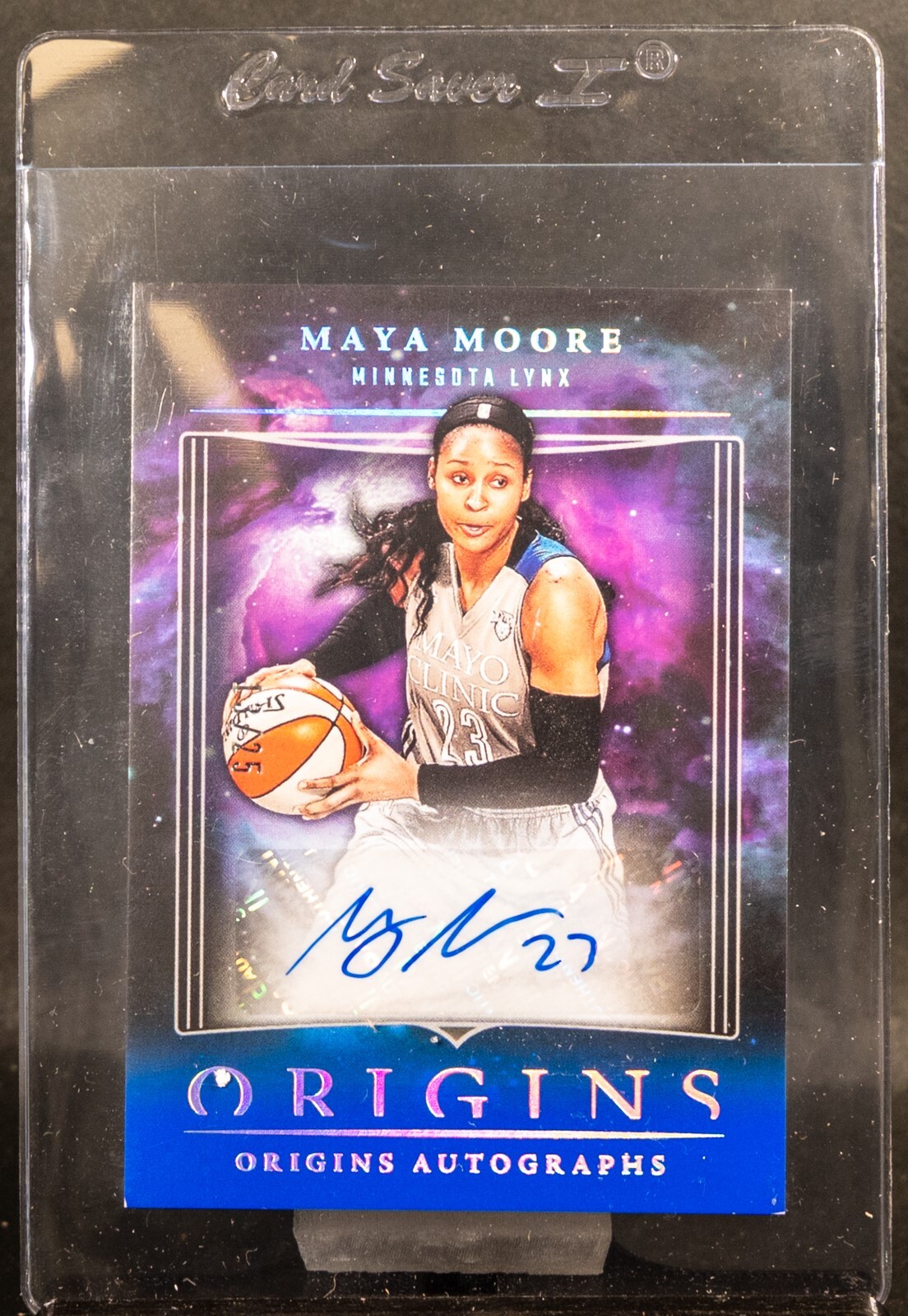 Maya Moore 2024 WNBA Origins Blue Autograph Auto /25
