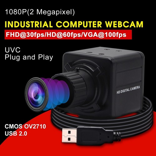 Cámara USB 1080P HD 30fps/60fps/120fps con lente de enfoque manual de 4 mm cámara web para PC - Imagen 5 de 7