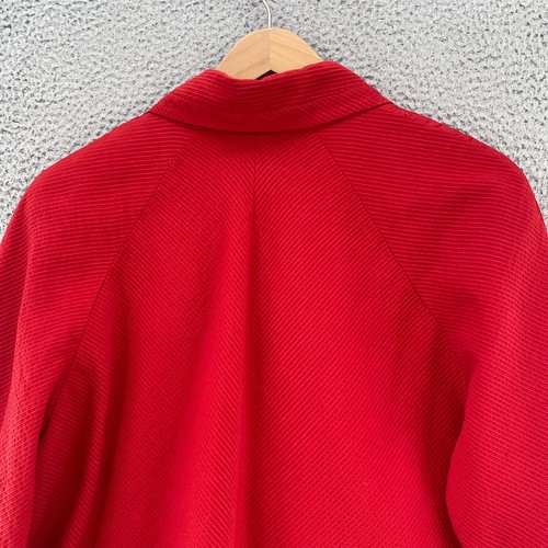 Jones New York Jacket Womens 22W Plus Red Ribbed Button Up Pockets Office Career - Picture 4 of 11