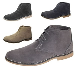 Mens Synthetic Suede Desert Boots 