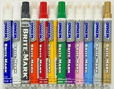 DYKEM BRITE-MARK MEDIUM PAINT MARKER  13 COLORS TO CHOOSE FROM