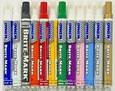 DYKEM BRITE-MARK MEDIUM PAINT MARKER **13 COLORS TO CHOOSE FROM**