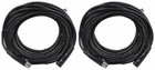 2 Rockville RDX5M50 50' 5-Pin Male-Female DMX Lighting Cables 100% Copper