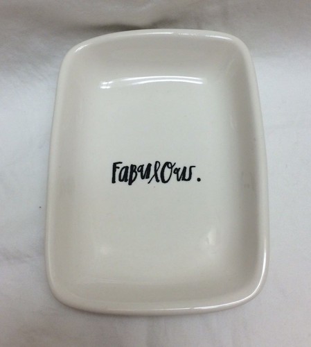 Rae Dunn FABULOSO Jabonera Porta Baratijas Magenta Colección Artesanal NUEVO - Imagen 1 de 3