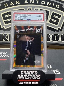 2016 Panini Donruss Orange Laser #173 DeJOUNTE MURRAY Rookie RC PSA 10 Gem Mint
