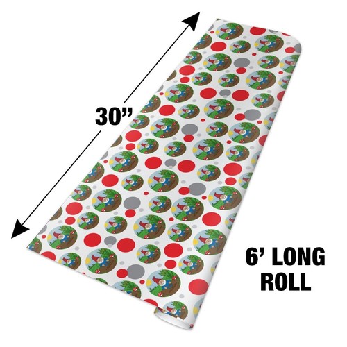Garden Gnome with Toadstools Premium Gift Wrap Wrapping Paper Roll - Foto 4 di 4