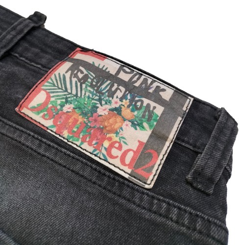 DSQUARED2 Jeans Pant Men's Gray Slim Jeans Paint Print Waist Size 30 In L 30 In - Picture 6 of 8