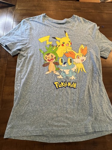 POKEMON (2015) Official PIKACHU Men's Cartoon Video Game Distress T-Shirt Large | eBay POKEMON (2015) Official PIKACHU Men's Cartoon Video Game Distress T-Shirt Large | eBay