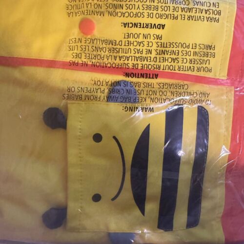 Skip Hop Zoo Bee Raincoat Kid Toddler Yellow Bee Rain Jacket Hood Size 5-6 - Picture 2 of 3