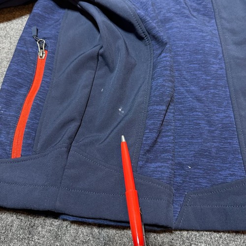 Reebok Jacket Boys Extra Large Blue Purple Full Zip Hooded Pocket Coat Youth Kid - Picture 14 of 14