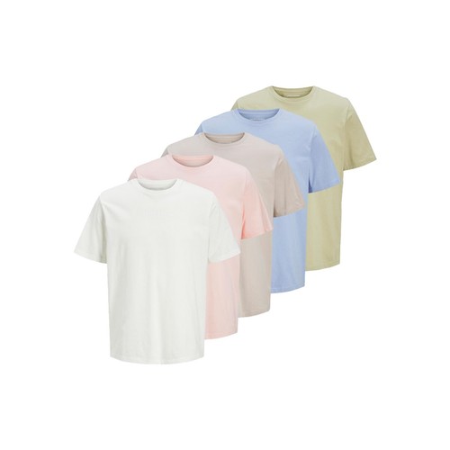 3 & 5 Multi Pack Jack Jones Mens T-Shirt Plain Branded Cotton Tee Top XS-2XL - Picture 3 of 19