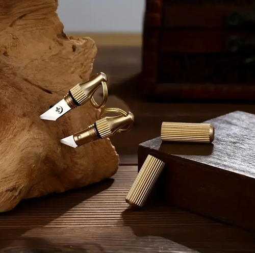 Schlüsselanhänger Mini Messer Werkzeug Papier Schneidemesser Geschenk - Bild 3 von 7