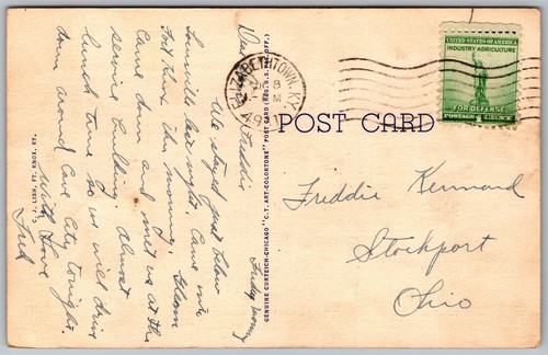 Vtg Fort Knox Kentucky KY Aerial View Permanent Barracks 1940s View Postcard - Picture 2 of 2