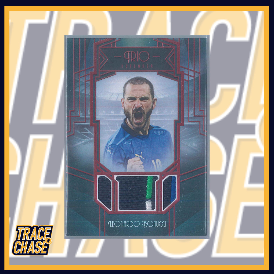 2024 Futera Unique World Football Leonardo Bonucci Trio Defender 03/04 Game Worn