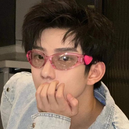 Retro Y2K Style Oval Sunglasses Women Fashion Heart Frame Sports Goggles Popular - Picture 4 of 14