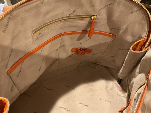 Brahmin Vivian Satchel Purse - Dusty Orange - Picture 9 of 9
