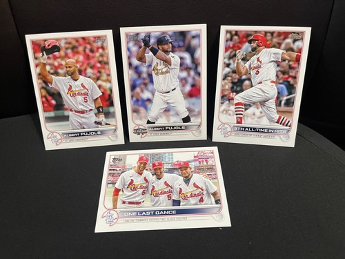 2022 Topps Albert Pujols #US300 & US313 /US168 + ASG-10