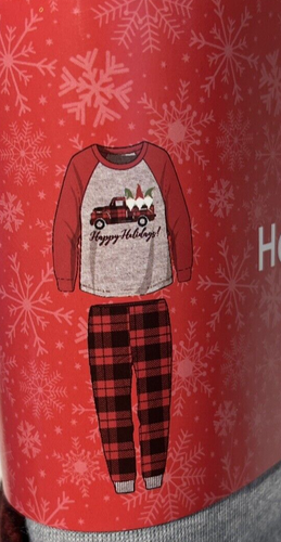 Holiday Style Holiday Family PJ's Gnomes on Truck -Boy's Size S (6/7) NEW - Picture 3 of 3