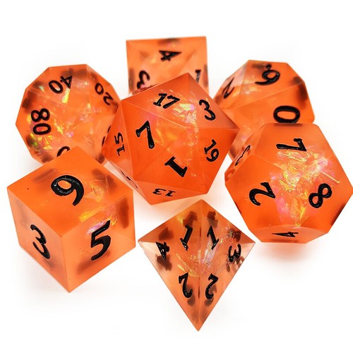 7pcs Polyhedral Dice Sets For Role Playing Party Game RPG - Picture 10 of 32