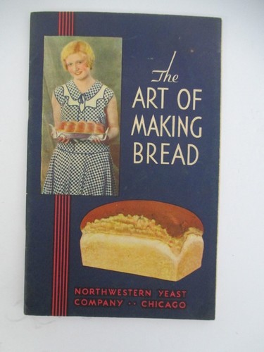 NORTHWESTERN YEAST ART OF MAKING BREAD, VintageIllustrated Booklet with letter - Picture 1 of 4