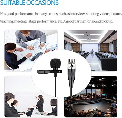 3 pcs Lavalier Lapel Tie Clip Microphone For AKG Samson Wireless mini 3 Pin XLR  - Picture 7 of 7