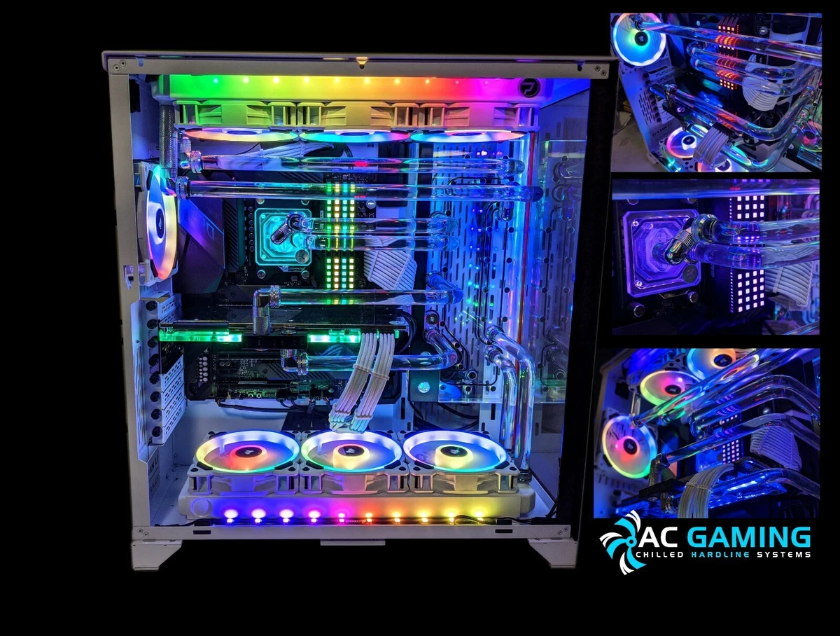 Custom Hardline Liquid Cooled Gaming Computer PC i9 11900k - RTX