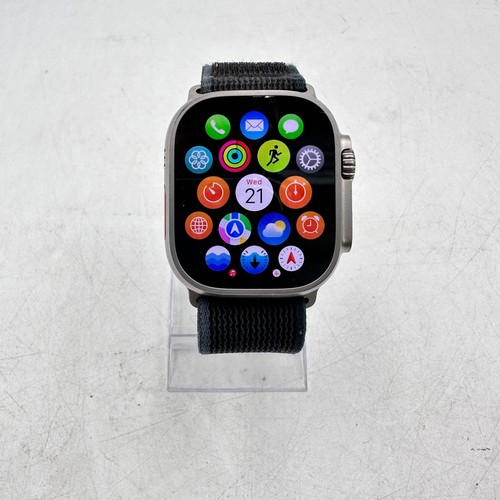 Entsperrt Apple Watch Ultra 2 49MM Natural Titanium Black Trail Loop MRF63LL/A