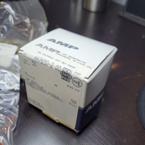 50 447650-2 AMP TYCO 50-OHM SMA BULKHEAD JACK HEX CRIMP RF CONNECTOR KIT NEW $99 - Picture 9 of 9