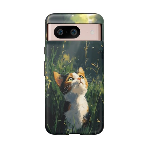 Calico Kitty Cat Grass Field - Phone Ink Cover Case for iPhone, Galaxy, Pixel - 第 142/281 張圖片