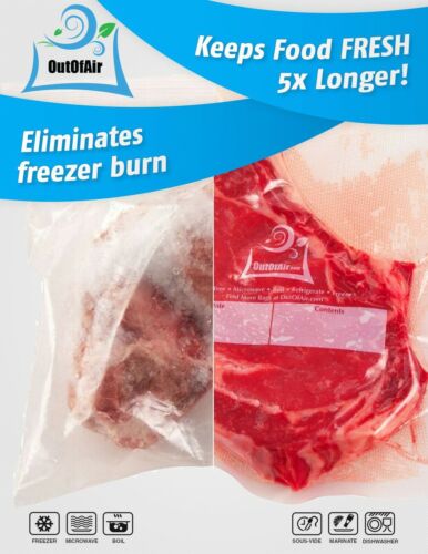 8" x 100' MEGA Roll & Cutter Box Vacuum Sealer Bags Roll by OutOfAir - Picture 6 of 9