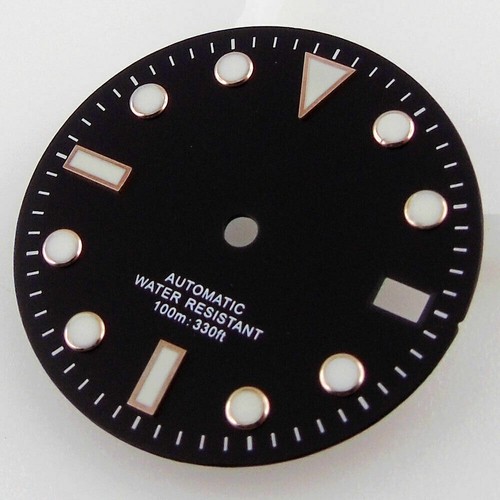 28.5mm Watch Dial Fit for NH35 ETA2824 PT5000 Miyota8215 DG2813 Black White Blue - Picture 15 of 32